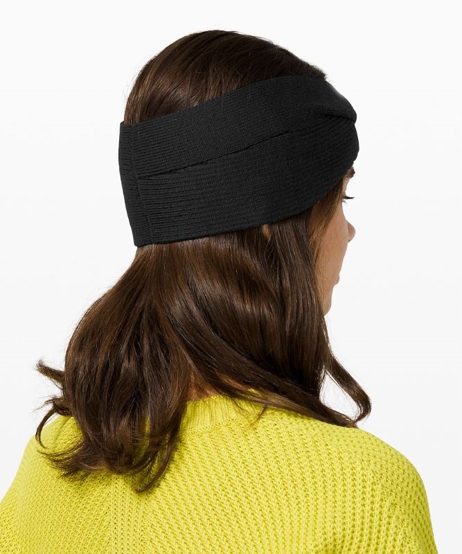 Lululemon Hats On Sale South Africa - Black Accessories Twist Knit Ear  Warmer