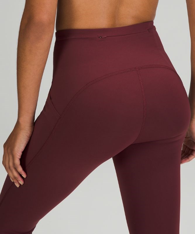 Lululemon Fast and Free Tight 28 *Non-Reflective - Red Merlot