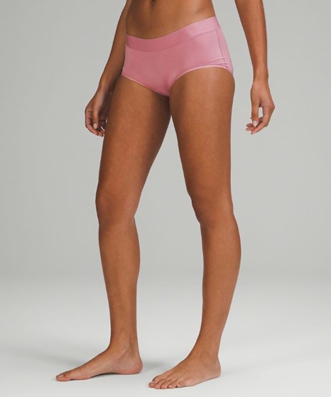 Lululemon Underwear Offers - Pink Taupe Womens UnderEase Mid-Rise